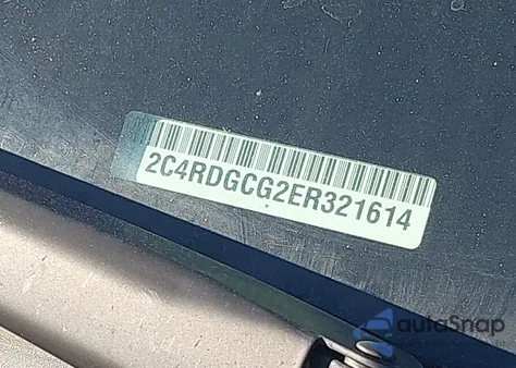 2014 Dodge Grand Caravan Sxt из США, поврежденный, VIN 2C4RDGCG2ER321614